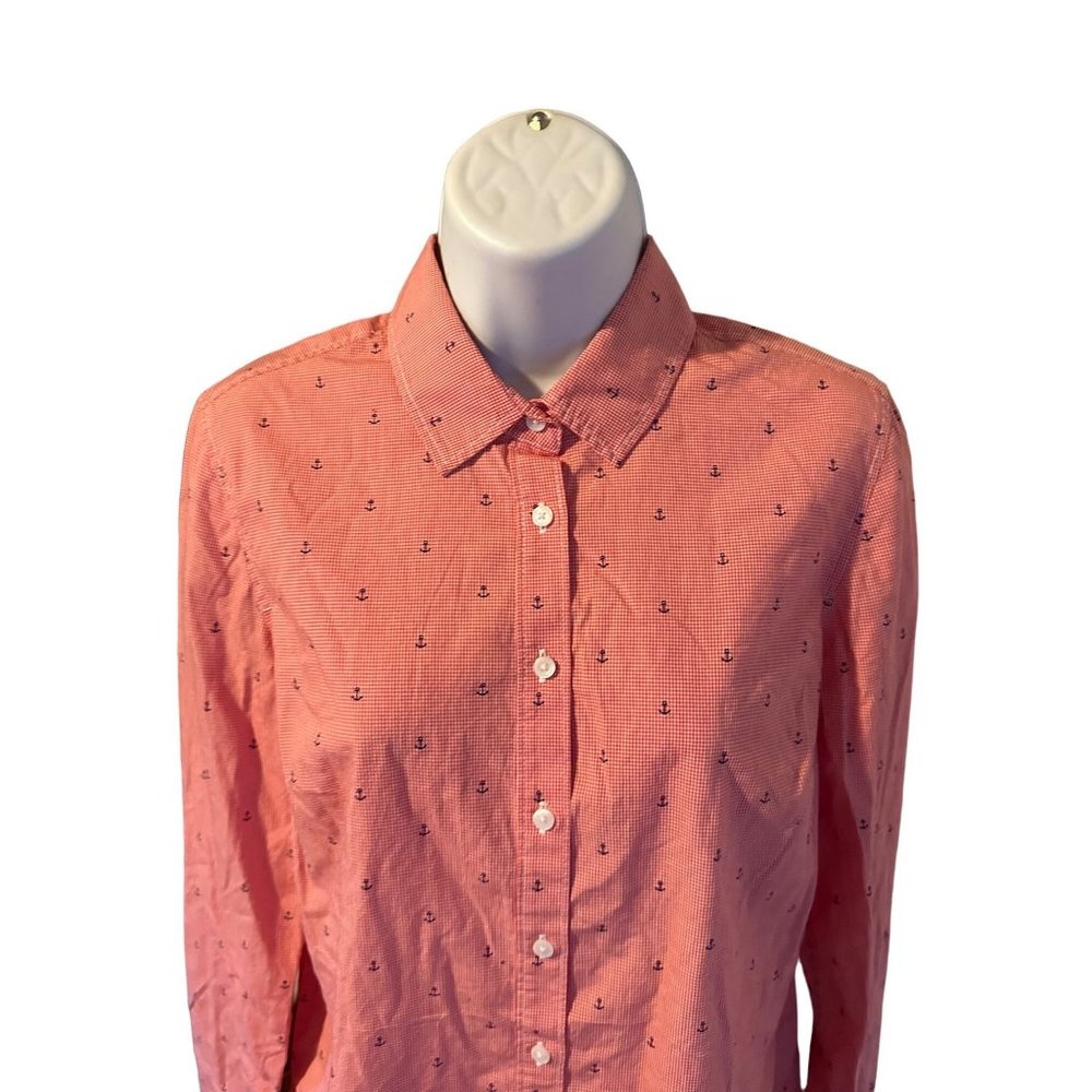 Tommy Hilfiger Checked Anchor Button Up Shirt Siz… - image 5